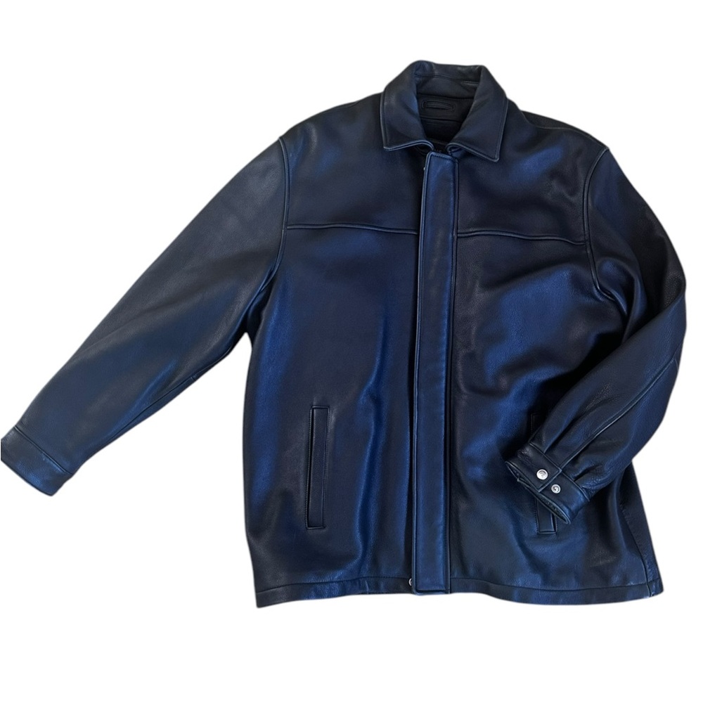 Wilsons Leather Men's Jacket Black Pelle Studio Thinsulate Insulation Size Large